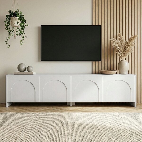 Bela TV omarica 180x45x32 cm Aurelia – Kalune Design