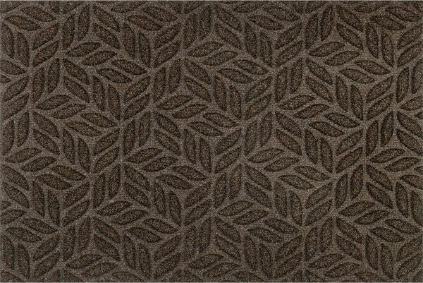 PREDPRAŽNIK Dune Leaves dark brown 60/90 cm reliefno temno rjava