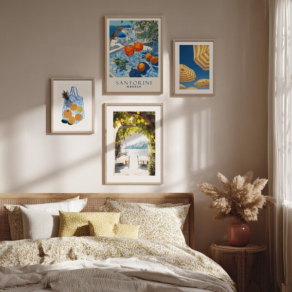Tiskana slika z okvirjem 50x70 cm Lemon View – Styler