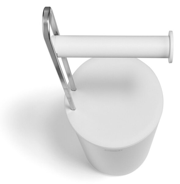 Belo plastično stojalo za WC papir EasyStore – Joseph Joseph
