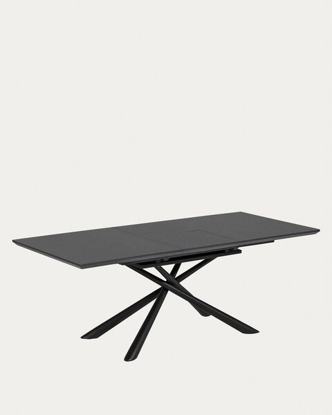 Raztegljiva jedilna miza z dodatno ploščo s keramično ploščo 90x160 cm Theone – Kave Home
