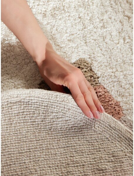 Kremno bela pralna/ročno tkana bombažna otroška preproga 140x200 cm Snuggle Willy – Hanse Home
