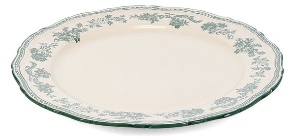 Zelen/slonokoščen porcelanast krožnik ø 27 cm Cyril – S|P Collection