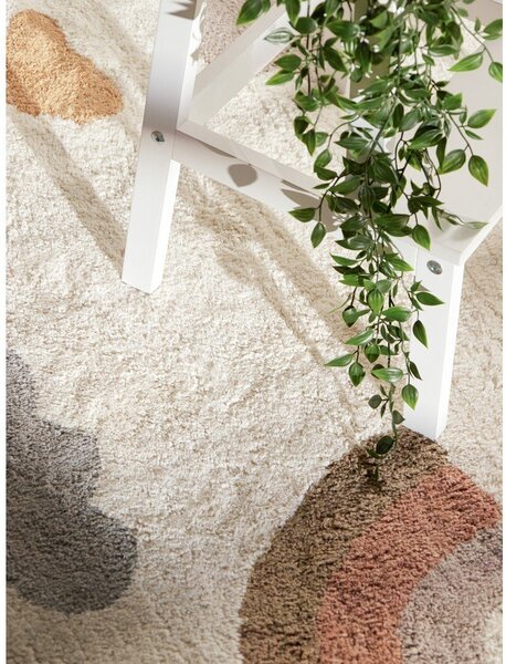 Kremno bela pralna/ročno tkana bombažna otroška preproga 140x200 cm Snuggle Willy – Hanse Home