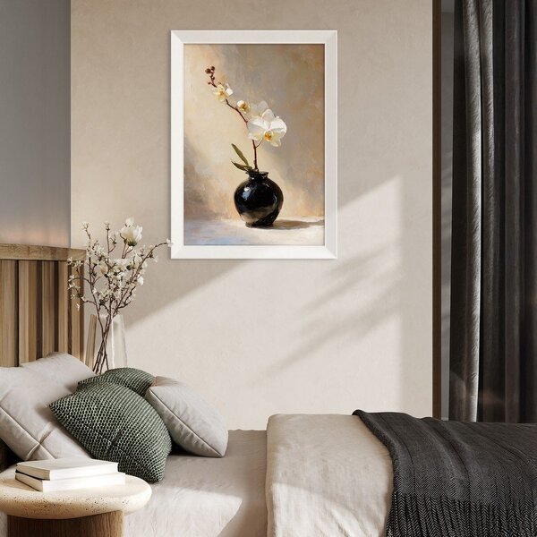 Tiskana slika z okvirjem 56x75 cm White Orchid – Styler