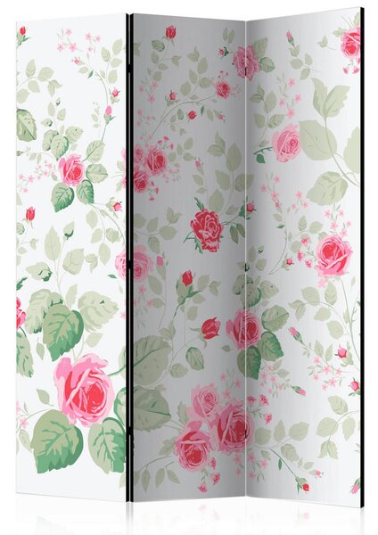PARAVAN 135/172/3 cm zelena, bela, pink