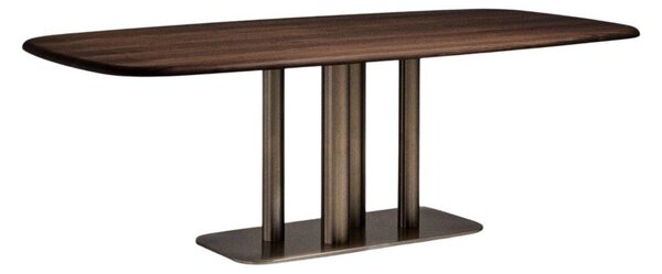 Jedilna miza v orehovem dekorju 100x180 cm Melvar – Kave Home