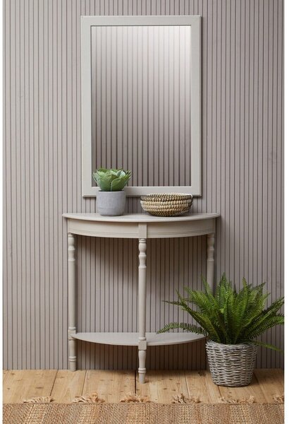Bež stranska mizica iz masivnega bora 30x80 cm Heritage – Premier Housewares