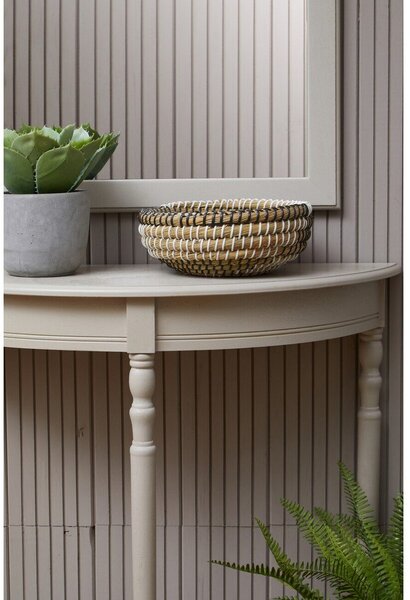 Bež stranska mizica iz masivnega bora 30x80 cm Heritage – Premier Housewares