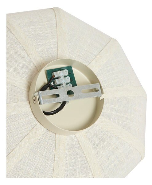 Kremno bela stropna svetilka s tekstilnim senčilom ø 30 cm Zosia – Light & Living