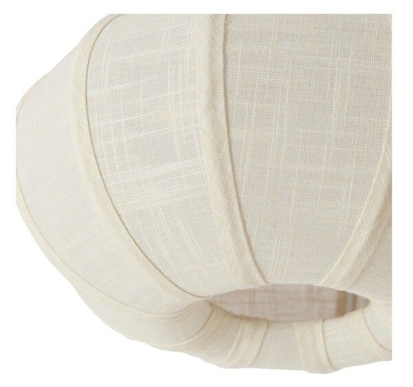 Kremno bela stropna svetilka s tekstilnim senčilom ø 30 cm Zosia – Light & Living