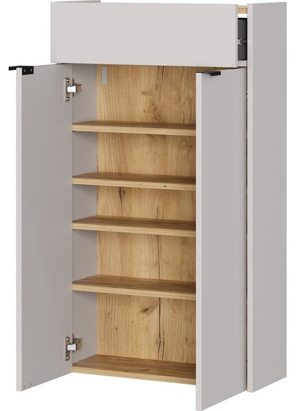 Kremno bela stenska omarica 56x97x22 cm Ameca – Germania