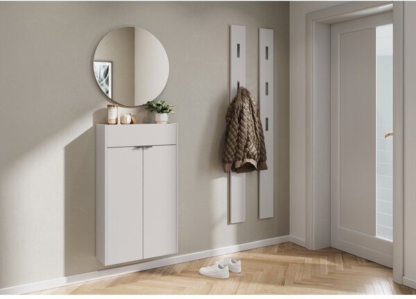 Kremno bela stenska omarica 56x97x22 cm Ameca – Germania