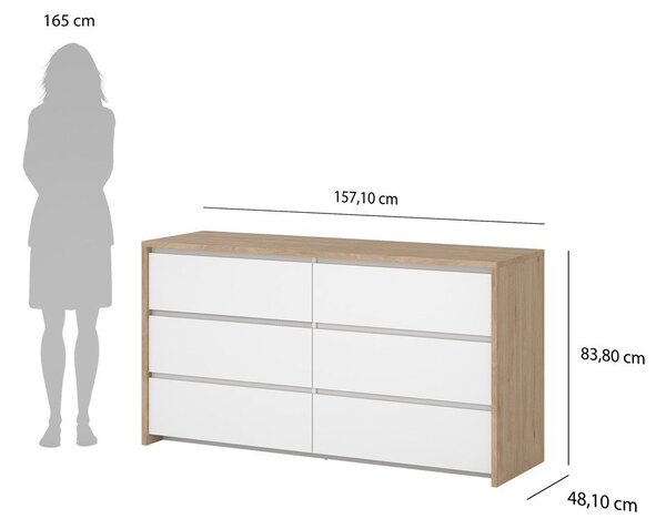 Bela komoda 157x84x48 cm Next – Tvilum