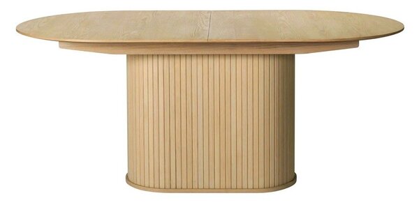 Raztegljiva jedilna miza z dodatno ploščo v hrastovem dekorju 95x180 cm Nola – Unique Furniture