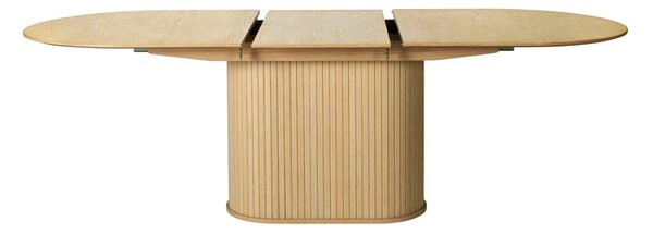 Raztegljiva jedilna miza z dodatno ploščo v hrastovem dekorju 95x180 cm Nola – Unique Furniture