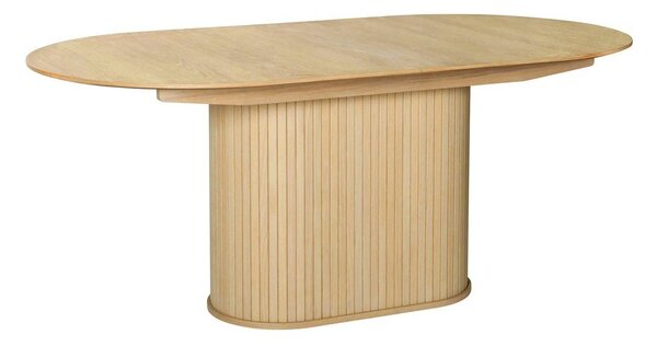 Raztegljiva jedilna miza z dodatno ploščo v hrastovem dekorju 95x180 cm Nola – Unique Furniture