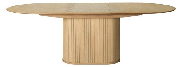 Raztegljiva jedilna miza z dodatno ploščo v hrastovem dekorju 95x180 cm Nola – Unique Furniture
