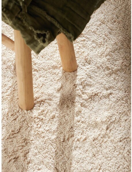 Kremno bela pralna/ročno tkana bombažna otroška preproga ø160 cm Snuggle Sunna – Hanse Home