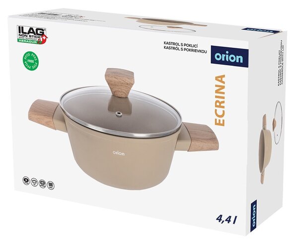 Lonec s pokrovko/s keramično prevleko 4,4 l Ecrina – Orion