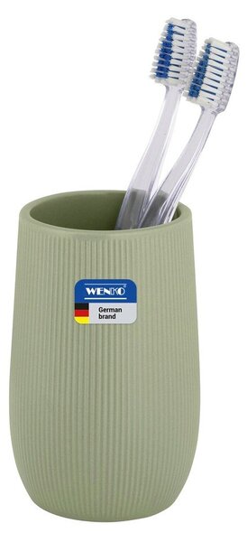 Zelen keramičen lonček za zobne ščetke Fablo – Wenko