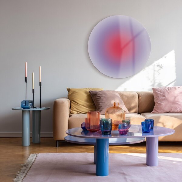 Tiskana steklena slika ø 70 cm Halo – Styler