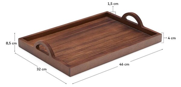 Lesen pladenj 36x51 cm Rommu – Kave Home