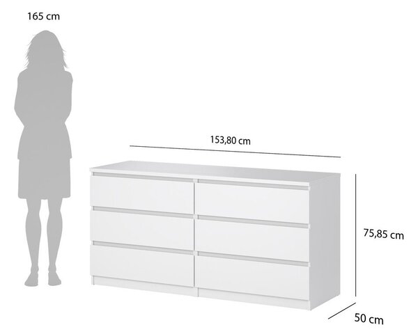 Bela komoda 154x76x50 cm Naia – Tvilum
