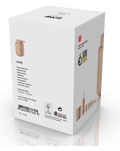Bež dozirnik za milo iz kamenine 250 ml Ume – Zone