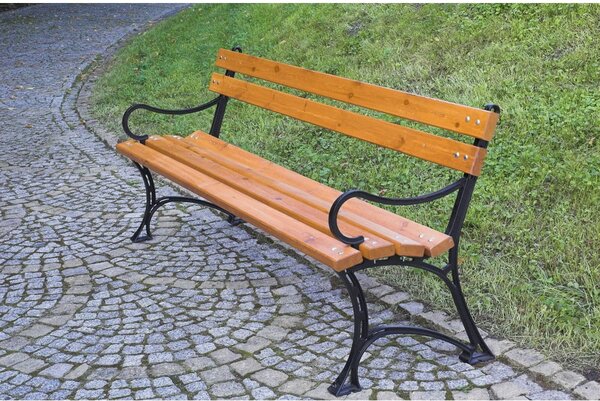 Vrtna klop iz masivnega lesa v naravni barvi – Rojaplast