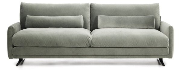 Zelena žametna sedežna garnitura 240 cm Veliro – Kave Home