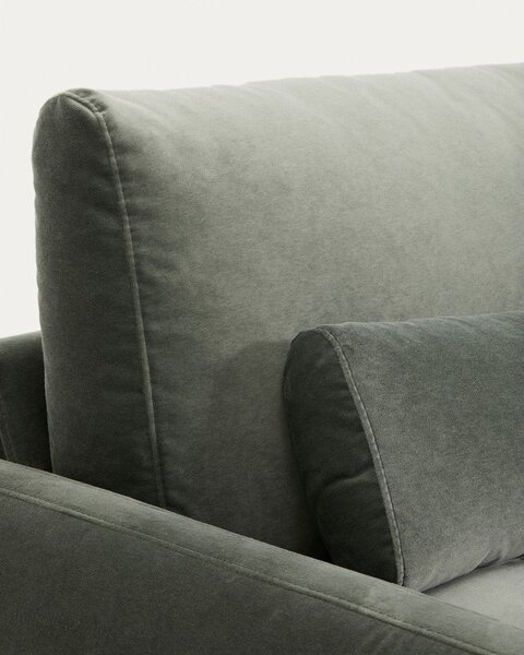 Zelena žametna sedežna garnitura 240 cm Veliro – Kave Home