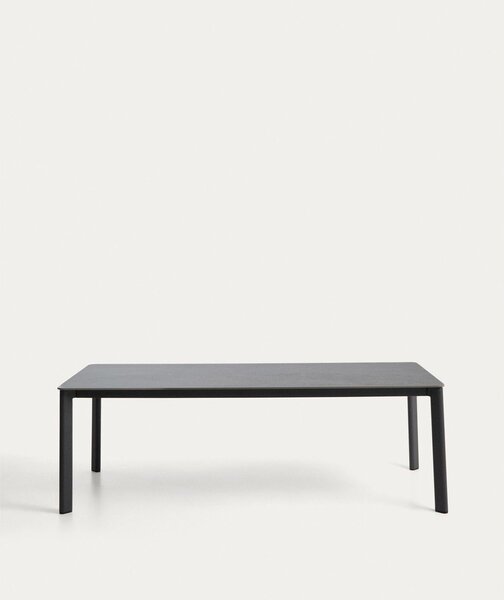 Vrtna miza s kamnito mizno ploščo 100x220 cm Anafi – Kave Home