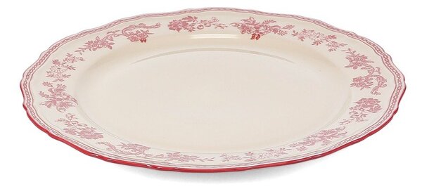 Bordo rdeč/slonokoščen porcelanast krožnik ø 27 cm Cyril – S|P Collection