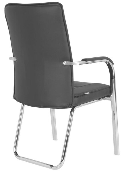 KONFERENČNI STOL kovina, tekstil črna