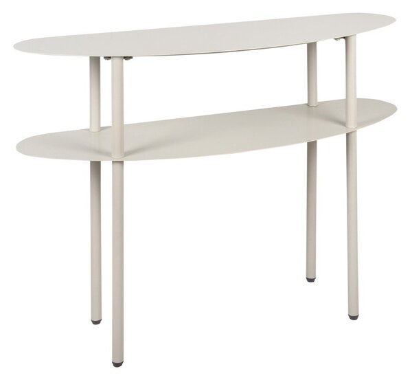 Siva kovinska stranska mizica 28x90 cm Riqueza – Leitmotiv