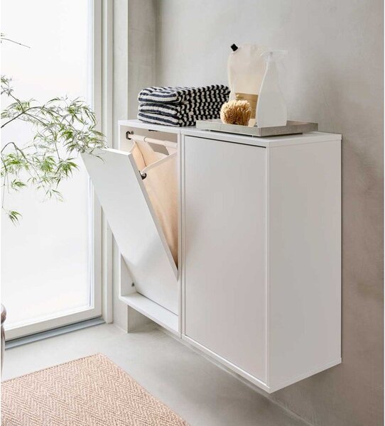 Bel stenski koš za perilo Laundry Box – ReCollector