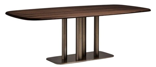 Jedilna miza v orehovem dekorju 110x220 cm Melvar – Kave Home