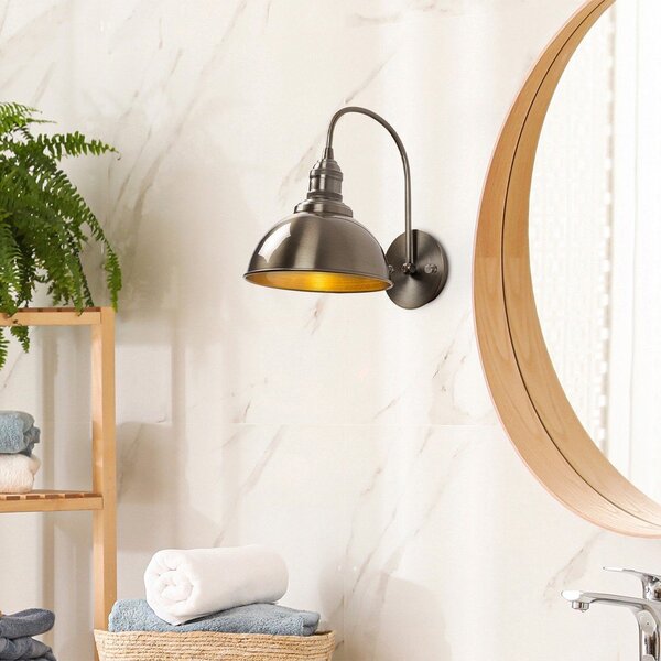 Medeninasta stenska svetilka ø 21 cm Varzan – Opviq lights