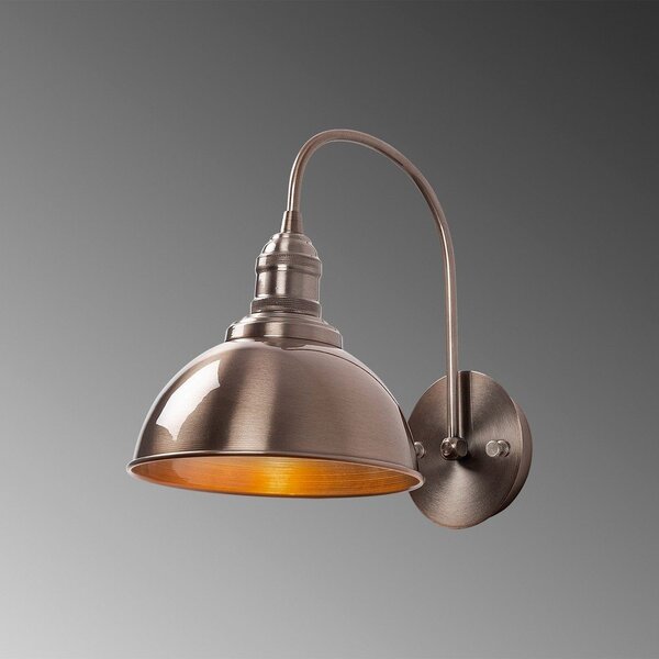 Medeninasta stenska svetilka ø 21 cm Varzan – Opviq lights