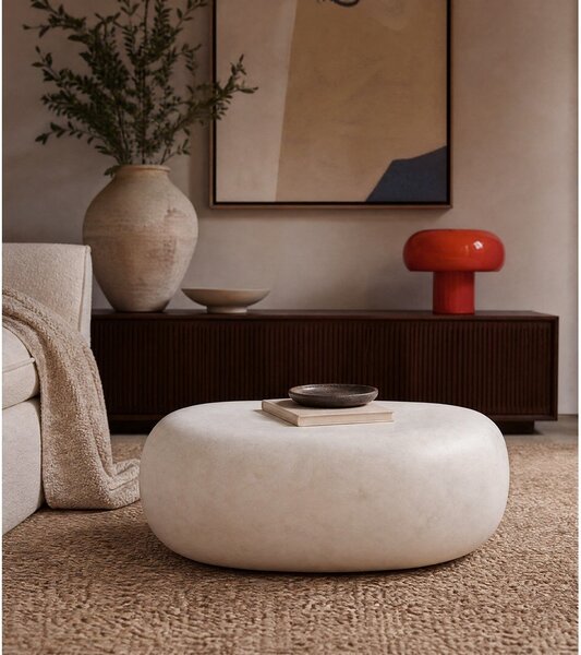 Bela mizica 49x65 cm Pebble – vtwonen