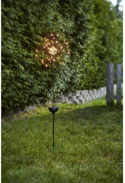 Zunanja solarna LED svetilka z belimi LED diodami Star Trading Firework, višina 100 cm