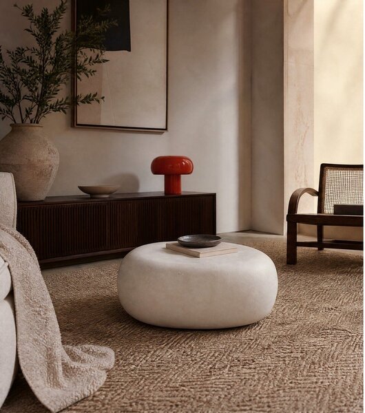 Bela mizica 49x65 cm Pebble – vtwonen
