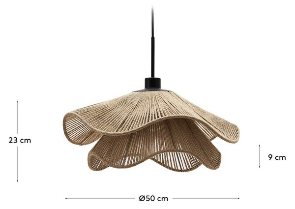 Senčilo v naravni barvi ø 50 cm Pontos – Kave Home