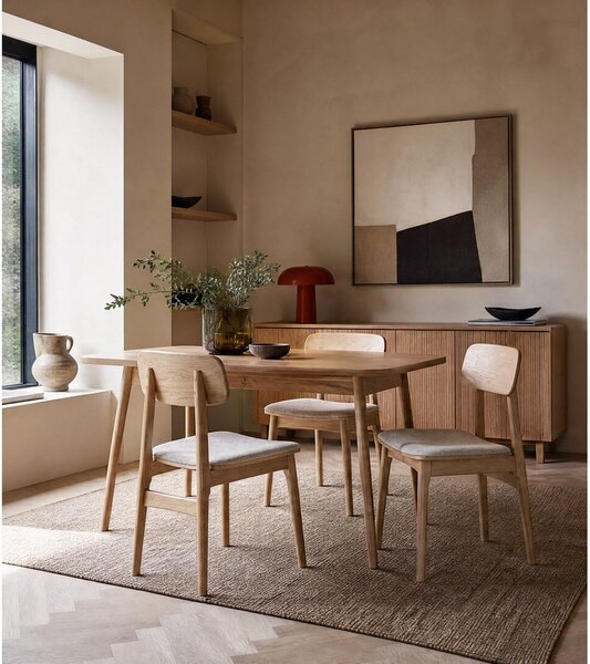 Bež/naraven jedilni stol Livo – Unique Furniture