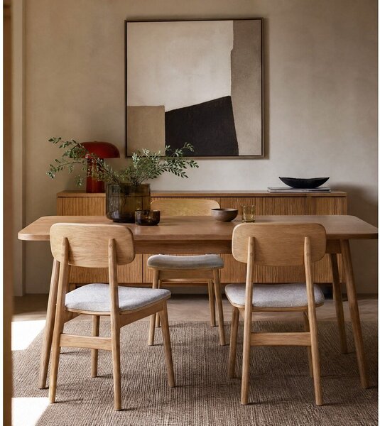 Bež/naraven jedilni stol Livo – Unique Furniture