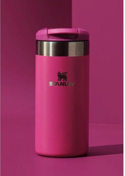 Rožnat termo lonček iz nerjavečega jekla 350 ml AeroLight™ Transit Mug Violet Blossom – Stanley