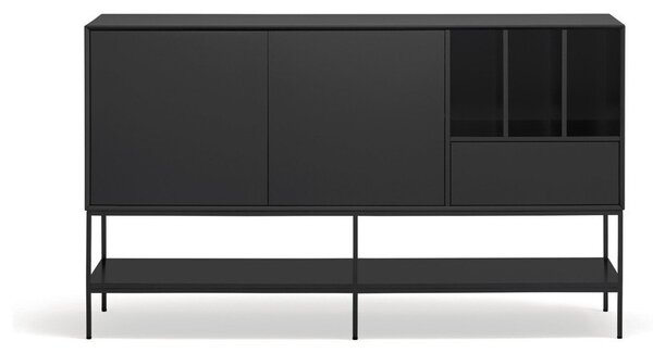 Črna komoda 166x98x45 cm Platt – Teulat