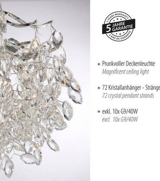 STROPNA SVETILKA Ricicle 60/60/37 cm