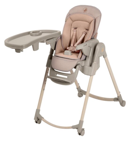 STOLČEK ZA HRANJENJE Minla Plus 55/107/86.7 cm terakota, barve kapučina